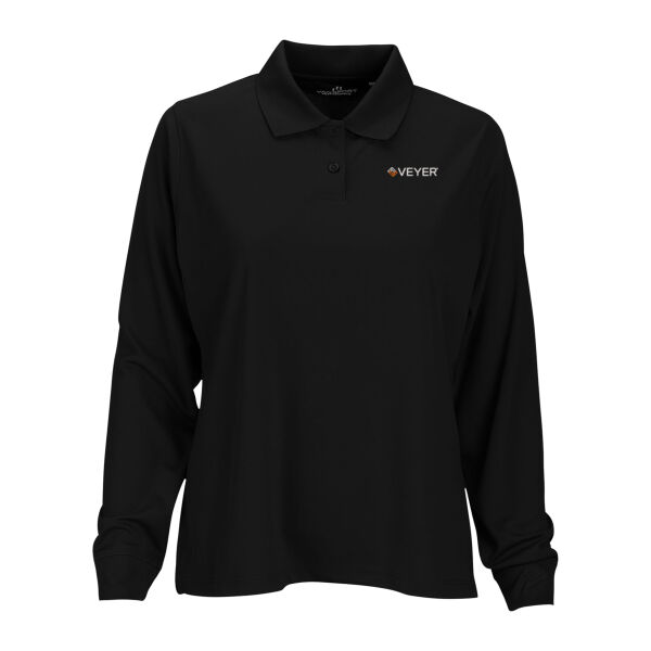VR611 - Ladies Performance Long Sleeve Polo Thumbnail