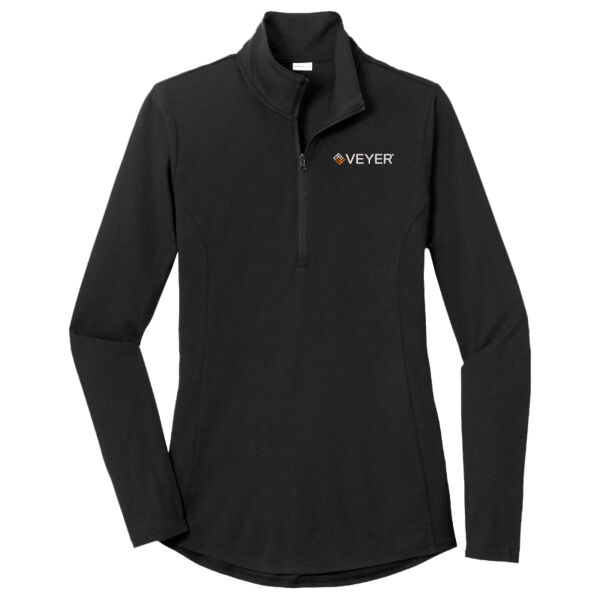 VR905 - Women's Tri-Blend Wicking 1/4 Zip Pullover Thumbnail
